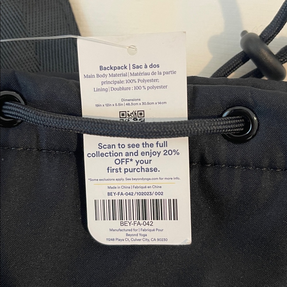 Beyond Yoga | Black backpack sport bag - Picture 8 of 16